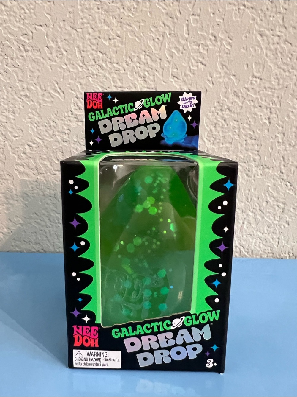 Authentic Rare NeeDoh Galactic Glow Dream Drop - Bright Green💚💧💚💧💚